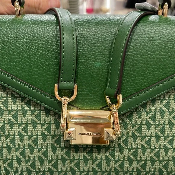 MICHAEL KORS
Whitney Medium Flap TH Satchel
Fern Green 
NWT - Picture 2 of 16